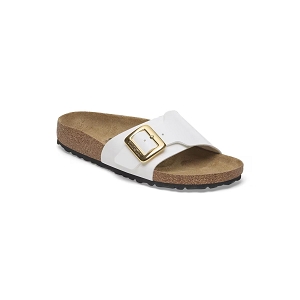 BIRKENSTOCK BIRKENSTOCK CATALINA CUSHION BUCKLE PATENT WHITE<br>