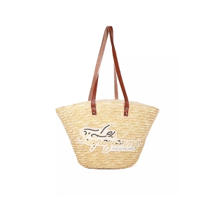 LES TROPEZIENNES LES TROPEZIENNES PANIER 45X30X20 PAILLE NATUREL<br>