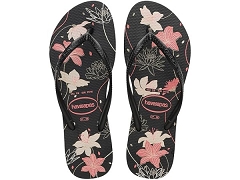 HAVAIANAS HAVAIANAS SLIM ORGANIC BLACK DARK ASH LIGH ROSE<br>