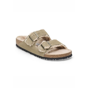 BIRKENSTOCK BIRKENSTOCK ARIZONA SHEARLING COVER SANDCASTLE<br>