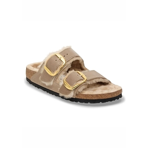 BIRKENSTOCK BIRKENSTOCK ARIZONA BIG BUCKLE SHEARLING TABACCO BROWN<br>