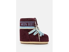 MOON BOOT MOON BOOT ICON LOW SUEDE LACES BURGUNDY<br>