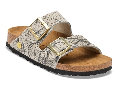 BIRKENSTOCK BIRKENSTOCK ARIZONA RIVET LOGO SNAKE OYSTER<br>