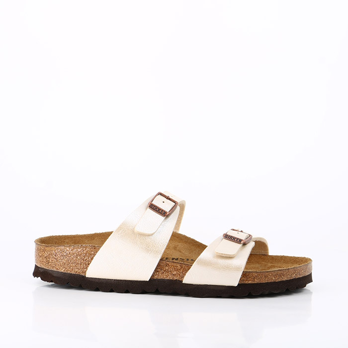 Birkenstock chaussures birkenstock sydney bf graceful pearl white blanc