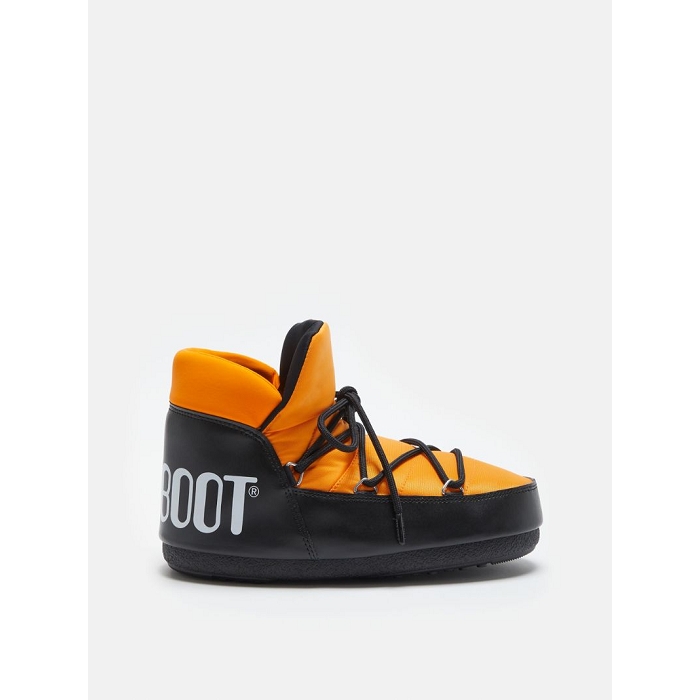 Moon boot chaussures moon boot pumps icon nylon bicolore orange noir 