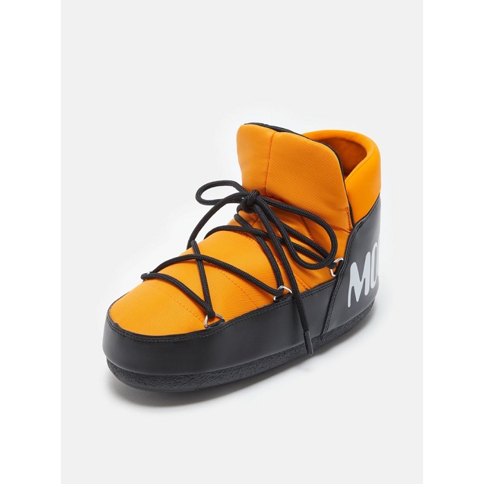 Moon boot chaussures moon boot pumps icon nylon bicolore orange noir 2532601_2