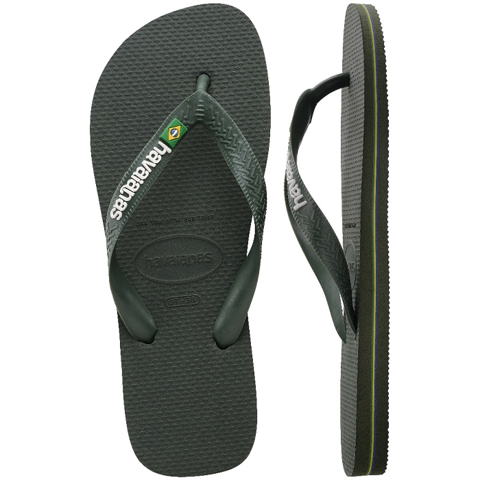 Havaianas chaussures havaianas brasil logo green olive green olive 2533301_4