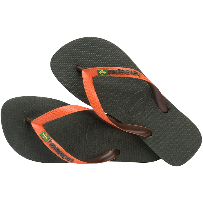 Havaianas chaussures havaianas brasil mix olive green sunset orange 2533701_3