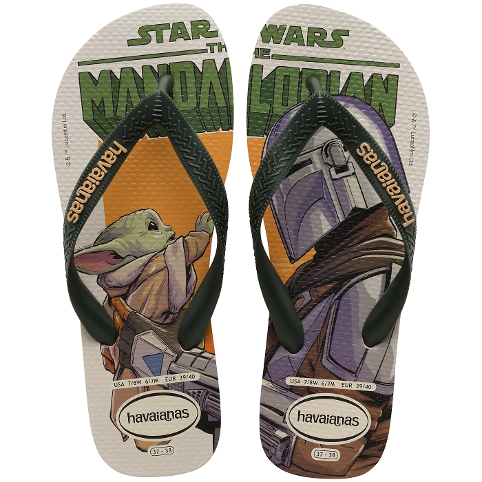 Havaianas chaussures havaianas stars wars beige dark green 