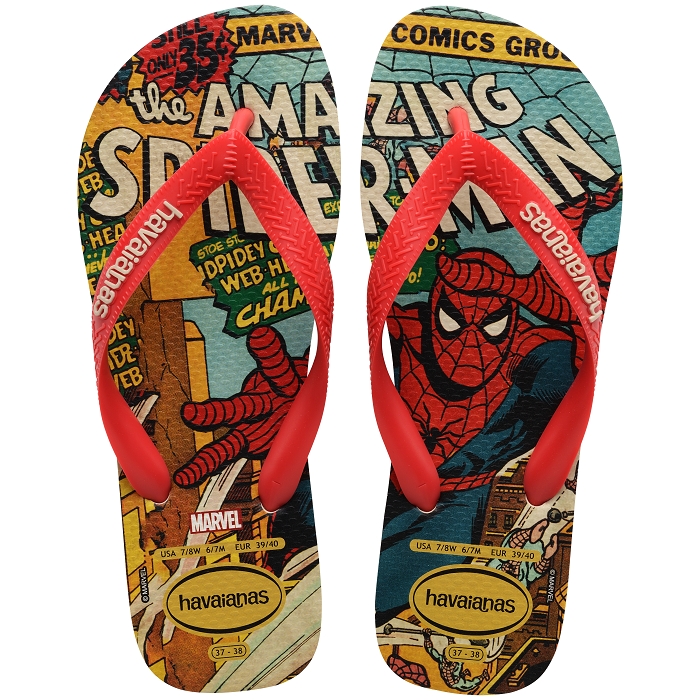 Havaianas chaussures havaianas top marvel classics beige ruby red 