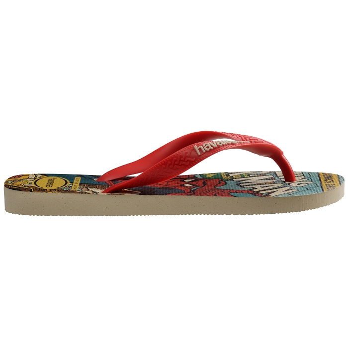 Havaianas chaussures havaianas top marvel classics beige ruby red 2534101_2