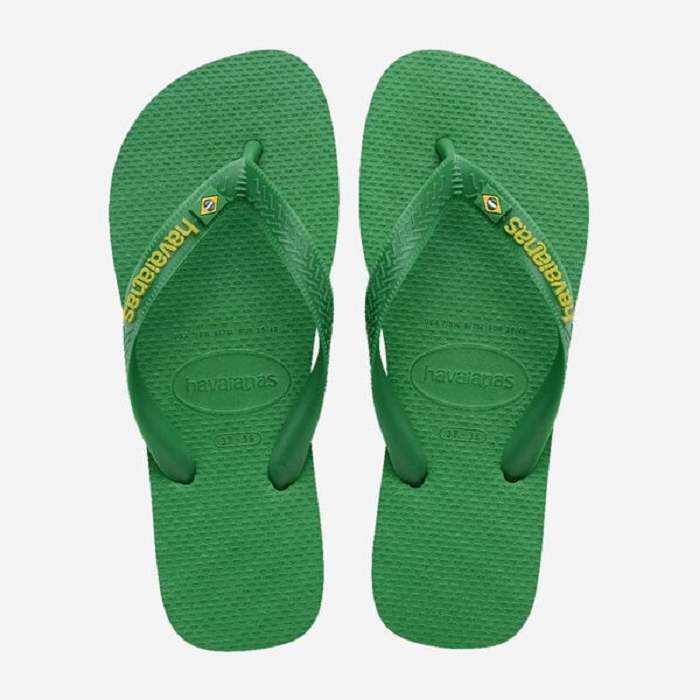 Havaianas chaussures havaianas brasil logo neon patria green yellow citrico 