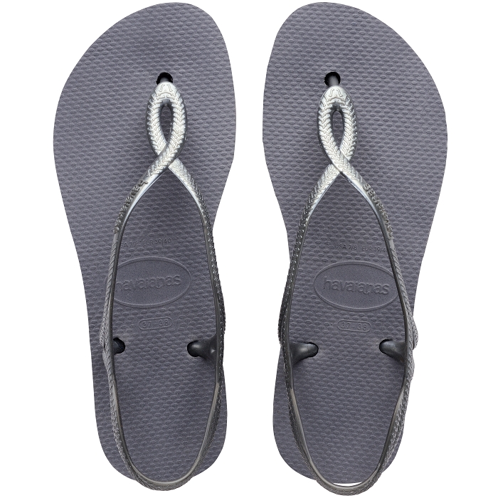 Havaianas chaussures havaianas luna flatform steel gray 