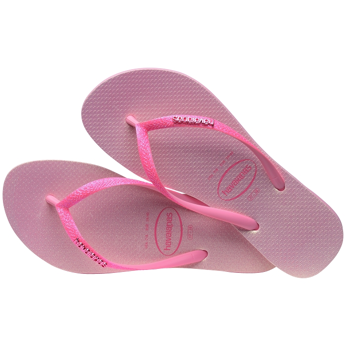 Havaianas chaussures havaianas slim glitter iridescent pink lemonade 6016301_3