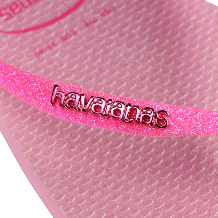 Havaianas chaussures havaianas slim glitter iridescent pink lemonade 6016301_4