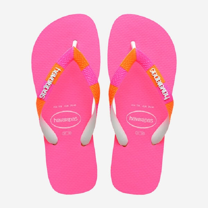 Havaianas chaussures havaianas top verano ii pink white 