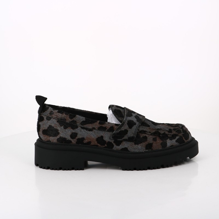 The hoff chaussures hoff mocasin leopard gris 