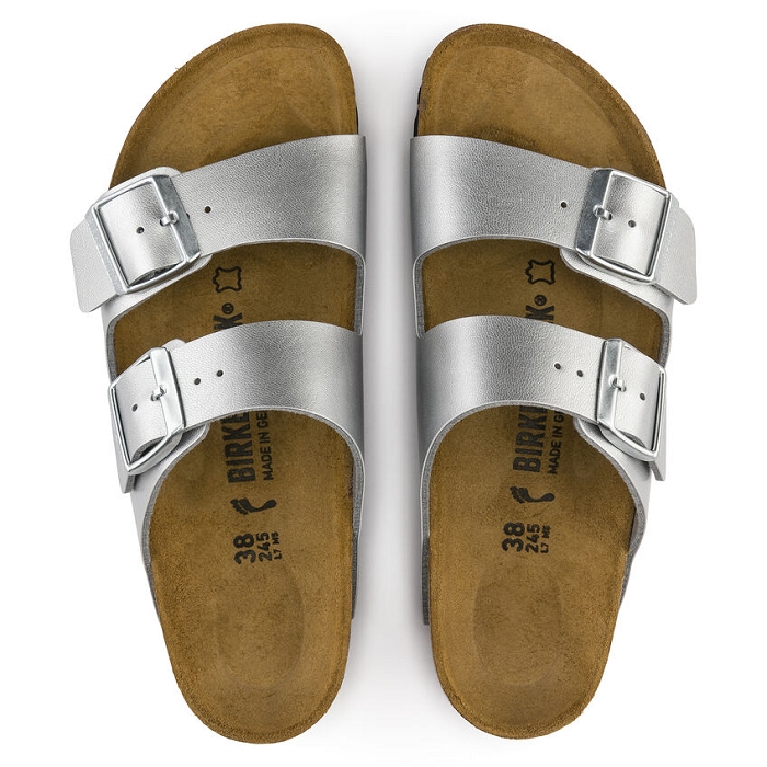 Birkenstock chaussures birkenstock arizona  bf silver argent9120101_3