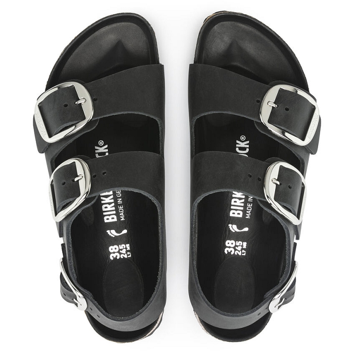 Birkenstock chaussures birkenstock milano big bukle cuir black noir9122601_4