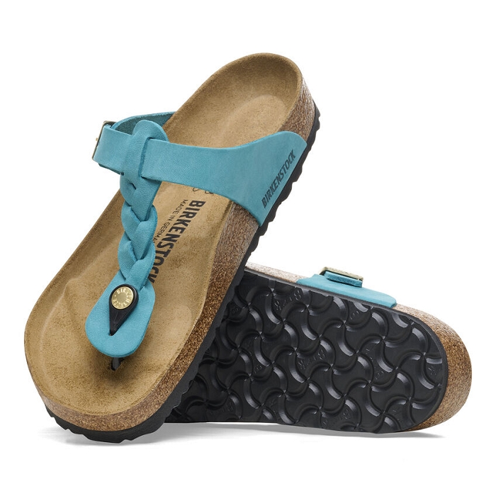 Birkenstock chaussures birkenstock gizeh cuir baided biscay bay bleu9123001_4