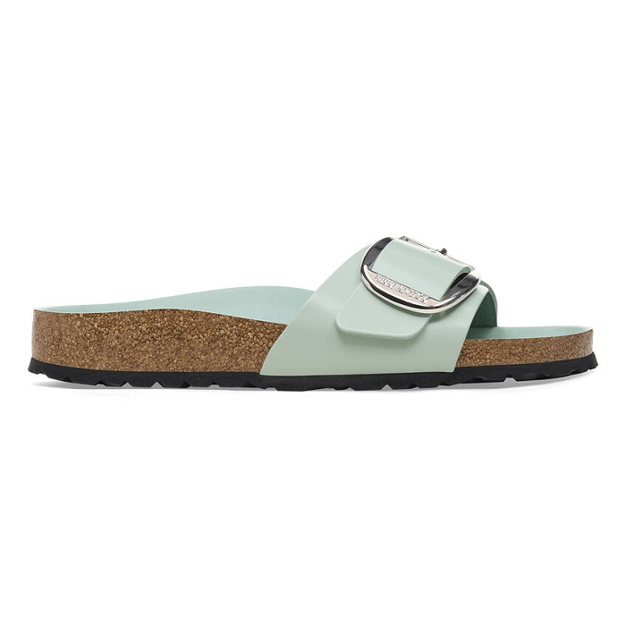 Birkenstock chaussures birkenstock madrid bib bukle cuir highshine surf green vert9124001_2