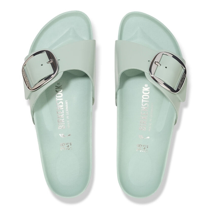 Birkenstock chaussures birkenstock madrid bib bukle cuir highshine surf green vert9124001_3