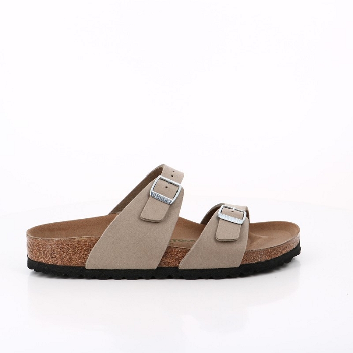 Birkenstock chaussures birkenstock sydney vegan soft grey taupe 