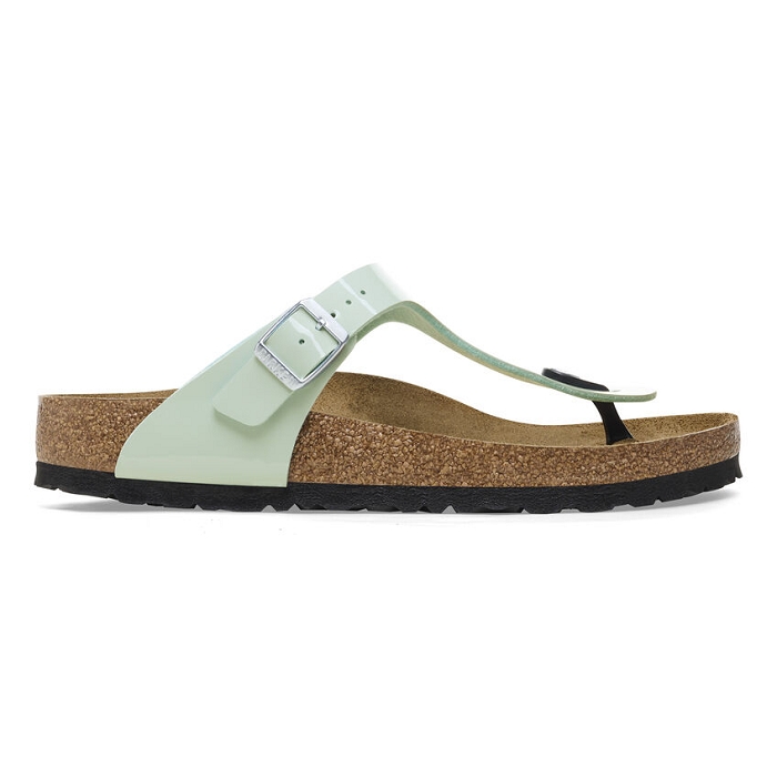 Birkenstock chaussures birkenstock gizeh bf patent surf green 9128001_2