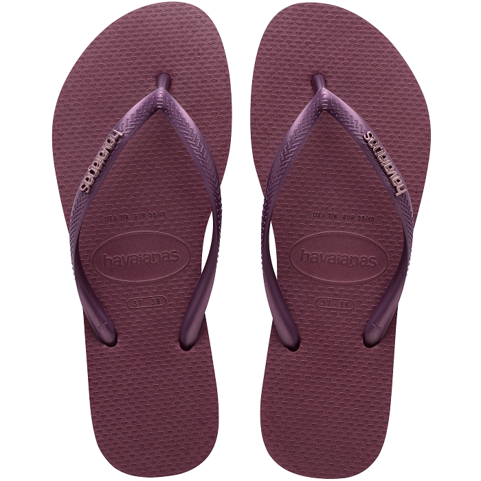 Havaianas chaussures havaianas slim logo metallic purple soil 