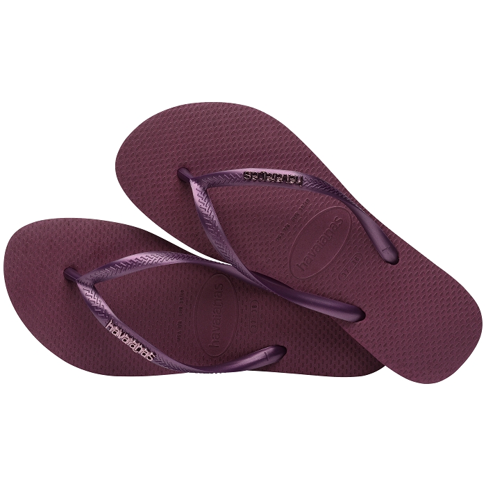 Havaianas chaussures havaianas slim logo metallic purple soil 9139701_3