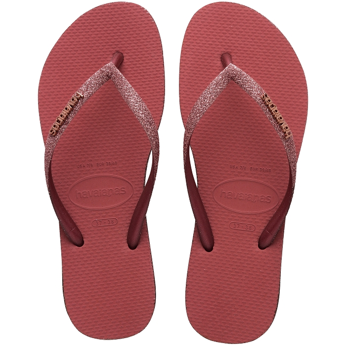 Havaianas chaussures havaianas slim sparkle ii pau brasil 