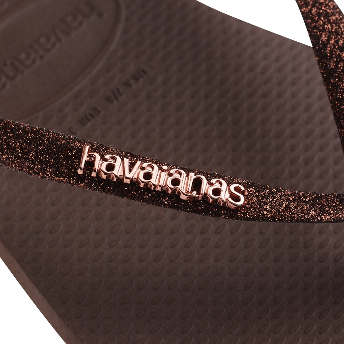 Havaianas chaussures havaianas slim square glitter dark brown 9141101_4