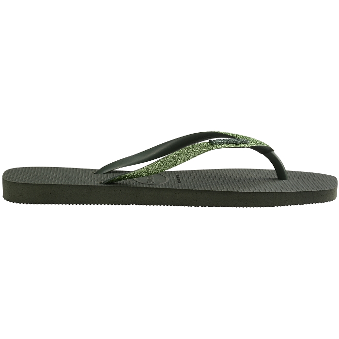 Havaianas chaussures havaianas slim square glitter olive green 9141201_2