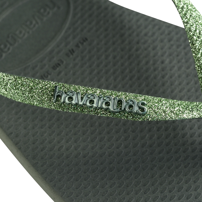 Havaianas chaussures havaianas slim square glitter olive green 9141201_4