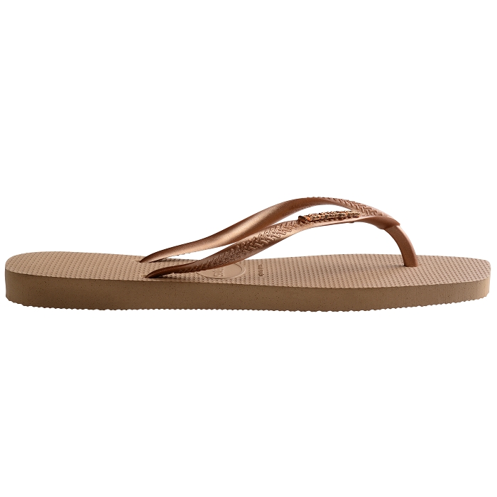 Havaianas chaussures havaianas slim square logo metallic rose gold rose gold 9141401_2