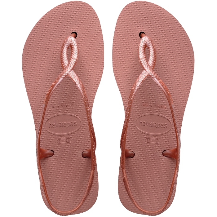 Havaianas chaussures havaianas luna flatform crocus rose 