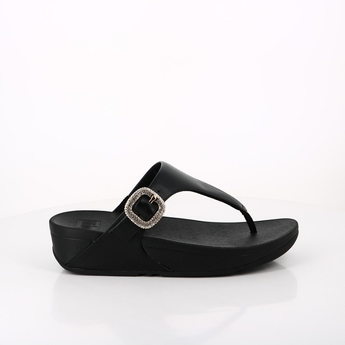 Fitflop chaussures fitflop lulu crystal buckle leather black noir