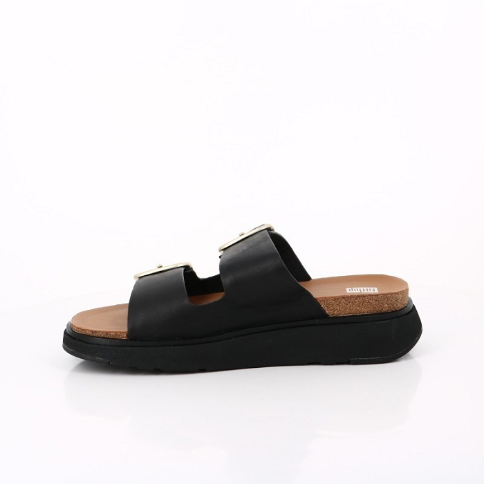 Fitflop chaussures fitflop gen ff buckle two bar leather black noir9143101_3