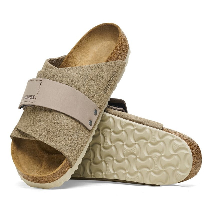 Birkenstock chaussures birkenstock kyoto suede taupe 9145901_3