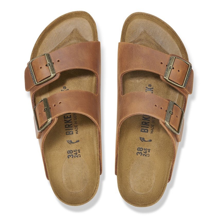 Birkenstock chaussures birkenstock arizona cognac femmes 9146101_3