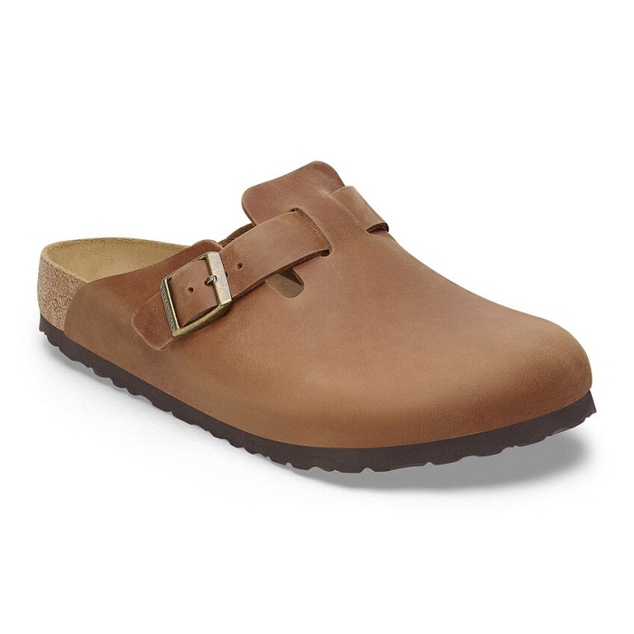 Birkenstock chaussures birkenstock boston cuir cognac 