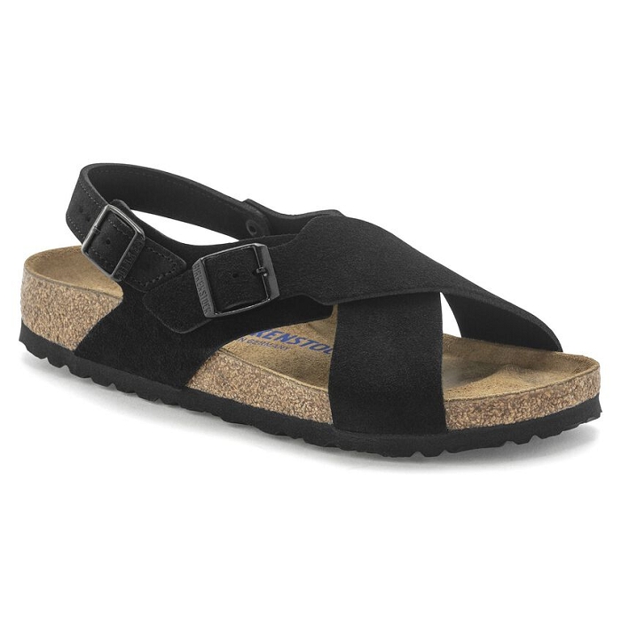 Birkenstock chaussures birkenstock tulum suede black 