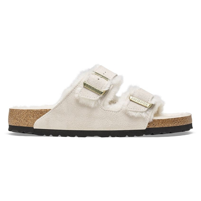 Birkenstock chaussures birkenstock arizona shearling antique white 9150801_2