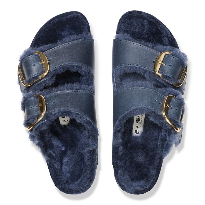 Birkenstock chaussures birkenstock arizona big buckle shearling midnight 9152001_3