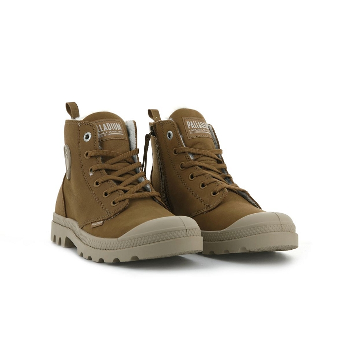 Palladium chaussures palladium pampa hi zip wl dear brown 9153201_4