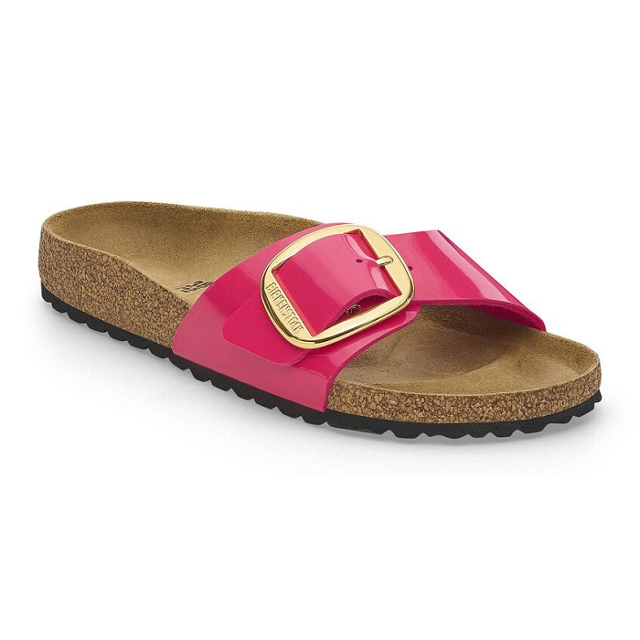 Birkenstock chaussures birkenstock madrid big buckle patent fushsia fusion 