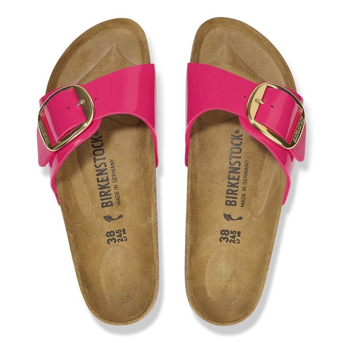 Birkenstock chaussures birkenstock madrid big buckle patent fushsia fusion 9155901_3