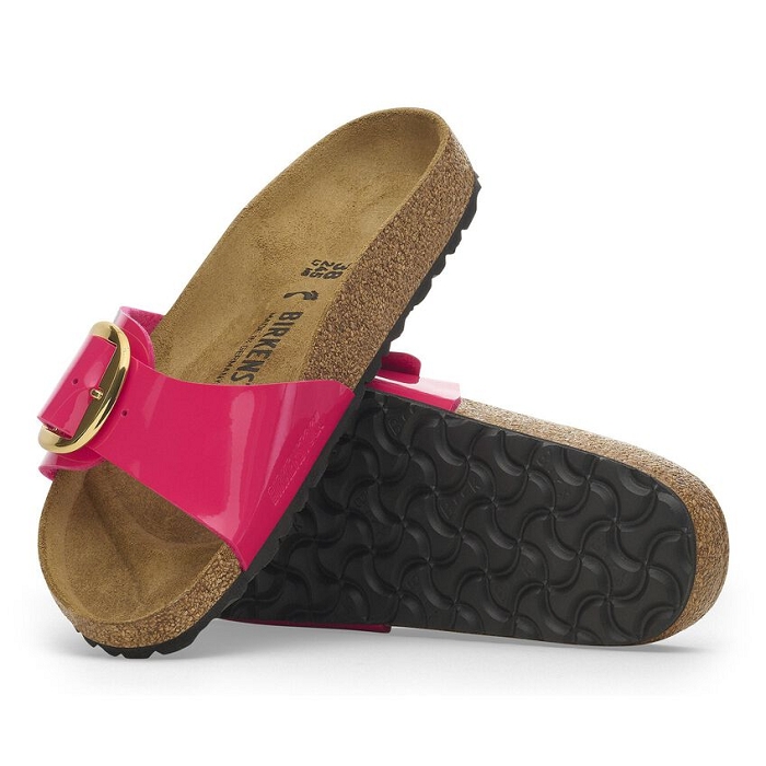 Birkenstock chaussures birkenstock madrid big buckle patent fushsia fusion 9155901_4