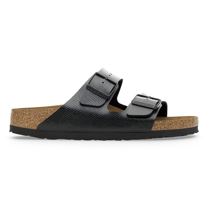 Birkenstock chaussures birkenstock arizona shiny lizard black 9156001_2