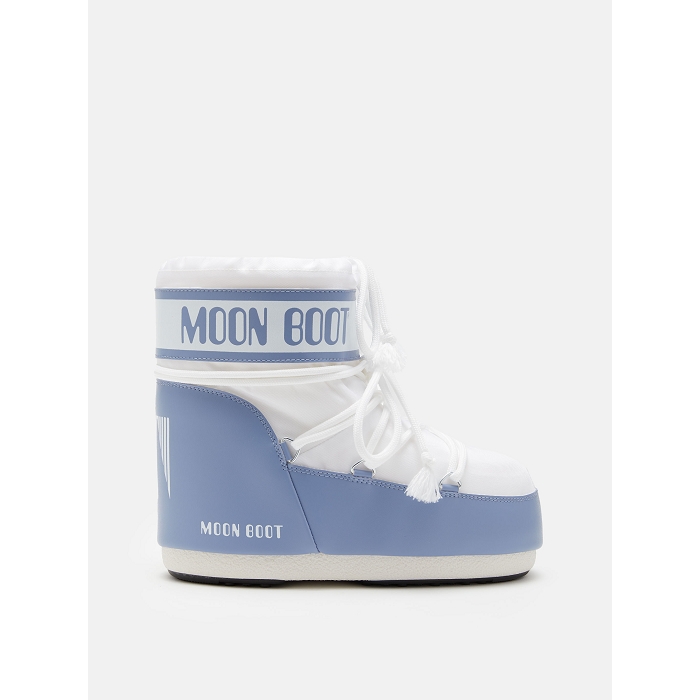 Moon boot chaussures moon boot elephant grey white icon low nylon elephant grey white 